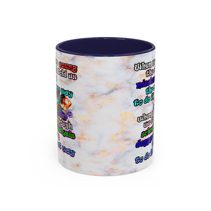 doggystyle - Accent Mug (white marble)