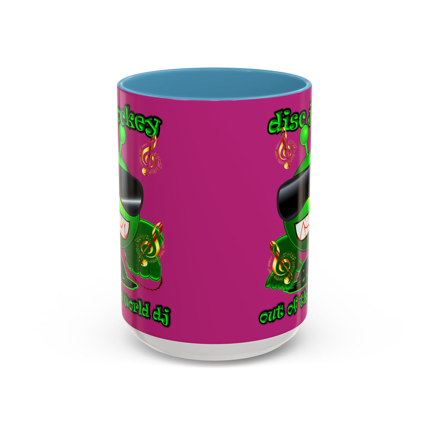 disc jockey - Accent Mug (pink)
