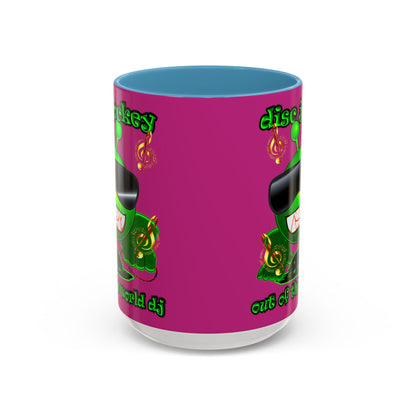 disc jockey - Accent Mug (pink)
