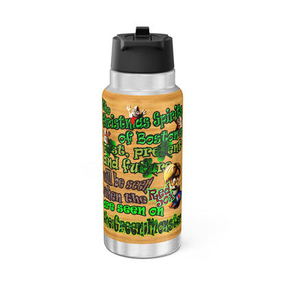 christmas spirits of boston - Gator Tumbler, 32oz  (butterscotch wood finish)