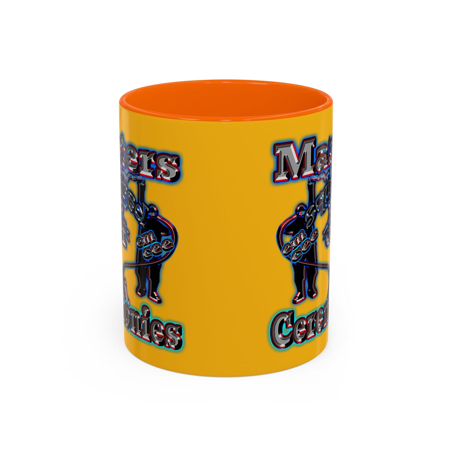 em cee squared - Accent Mug (yellow)