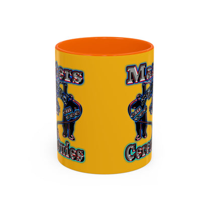 em cee squared - Accent Mug (yellow)