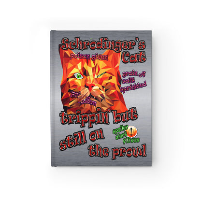 schrodinger's cat - journal-lined (brushed nickel)
