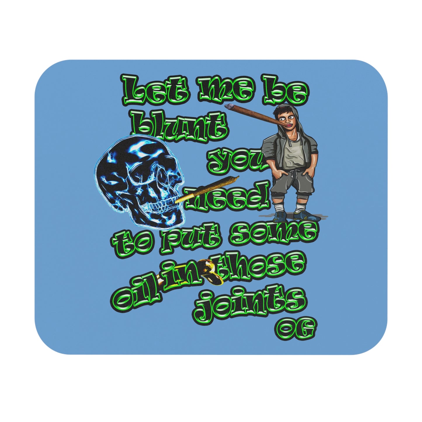 og - Mouse Pad (Rectangle) (light blue)