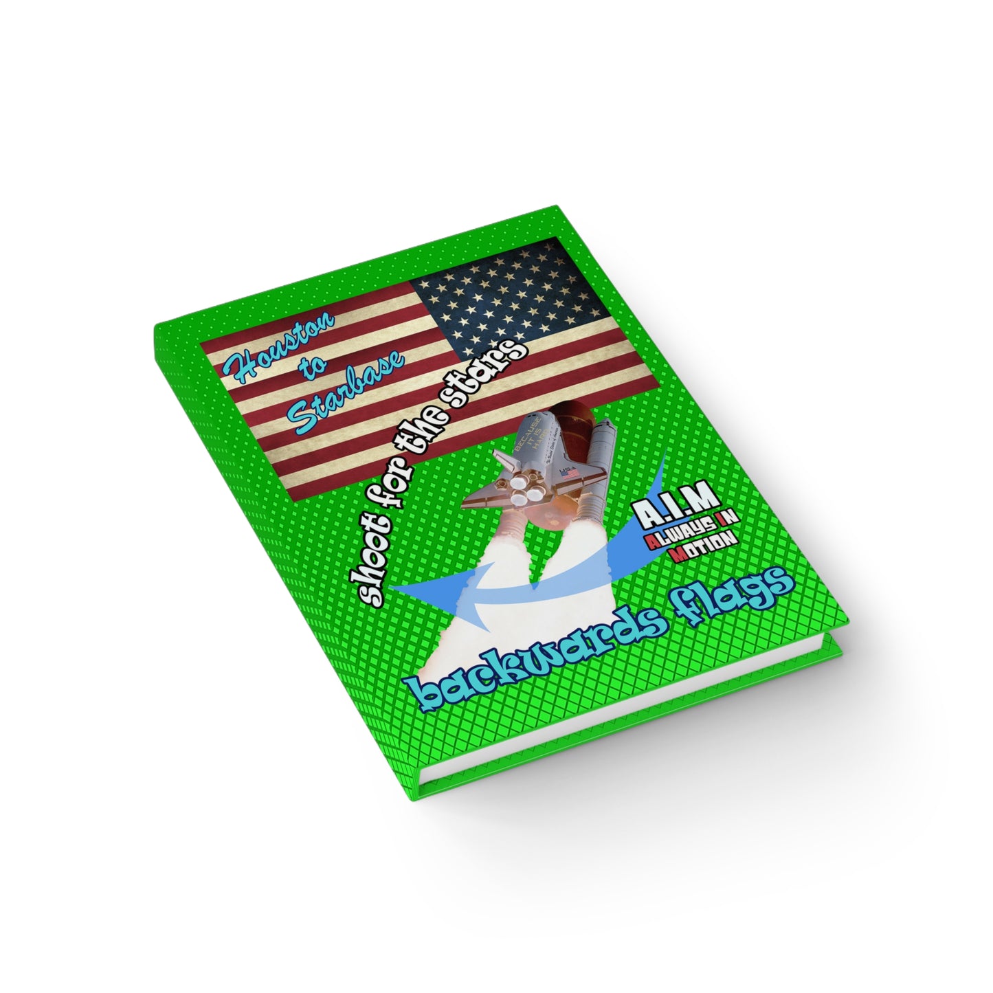 shoot for the stars - journal-lined (logo green)
