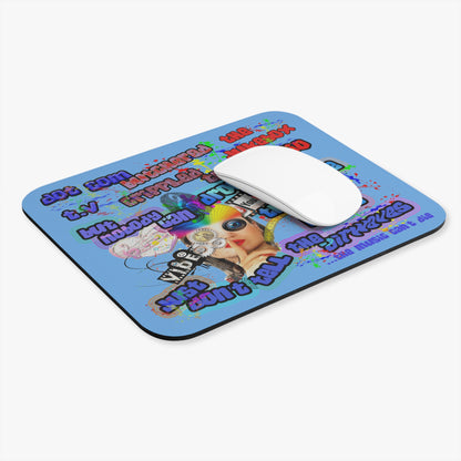 drop the beat - Mouse Pad (Rectangle) (light blue)