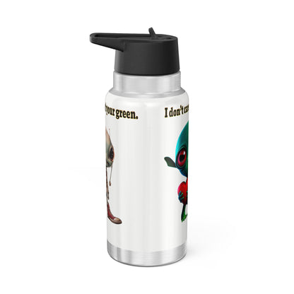 I don't care that your grey - Gator Tumbler, 32oz (white)