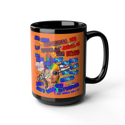 drop the beat - Black Mug (crusta)