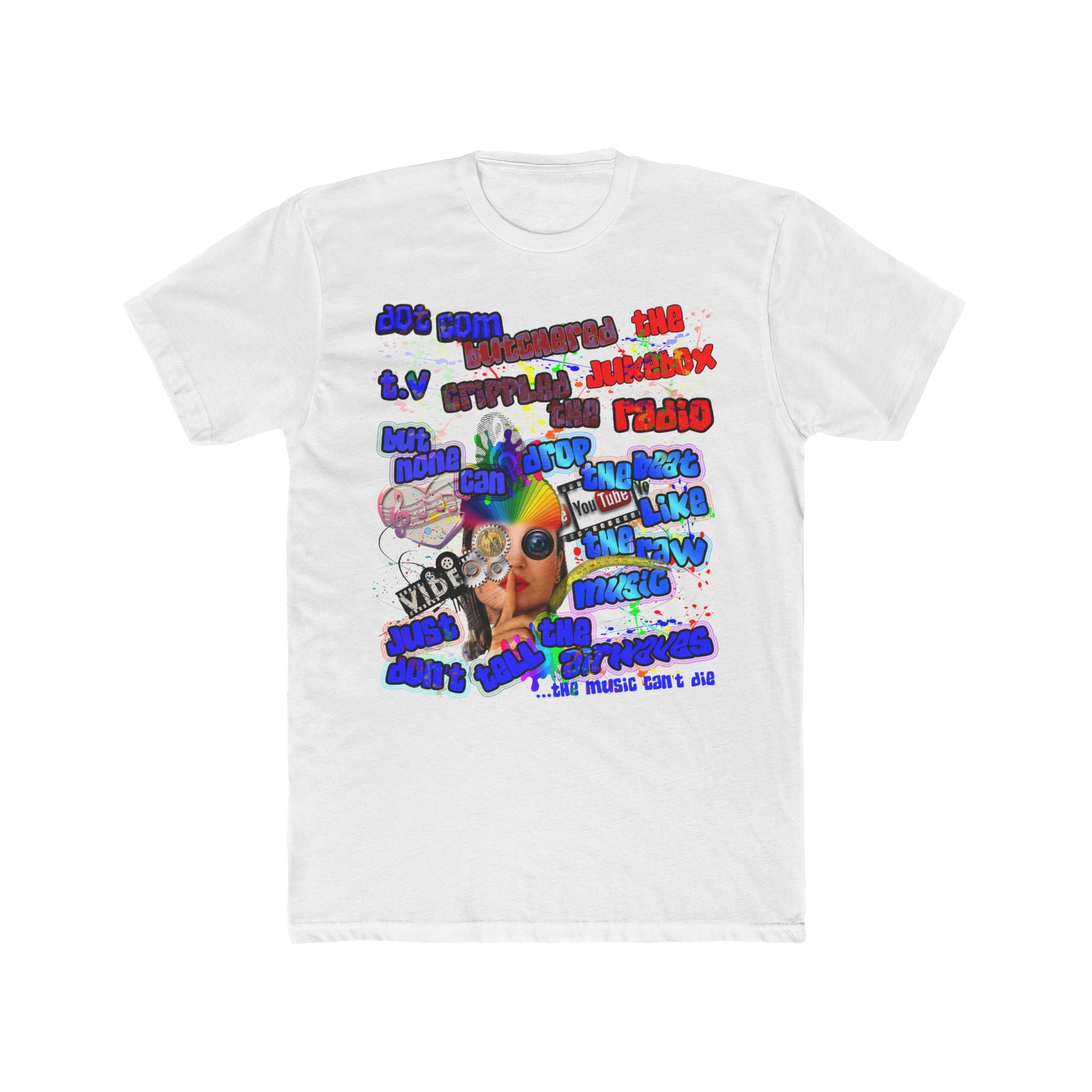 drop the beat - Men's Cotton Crew Tee