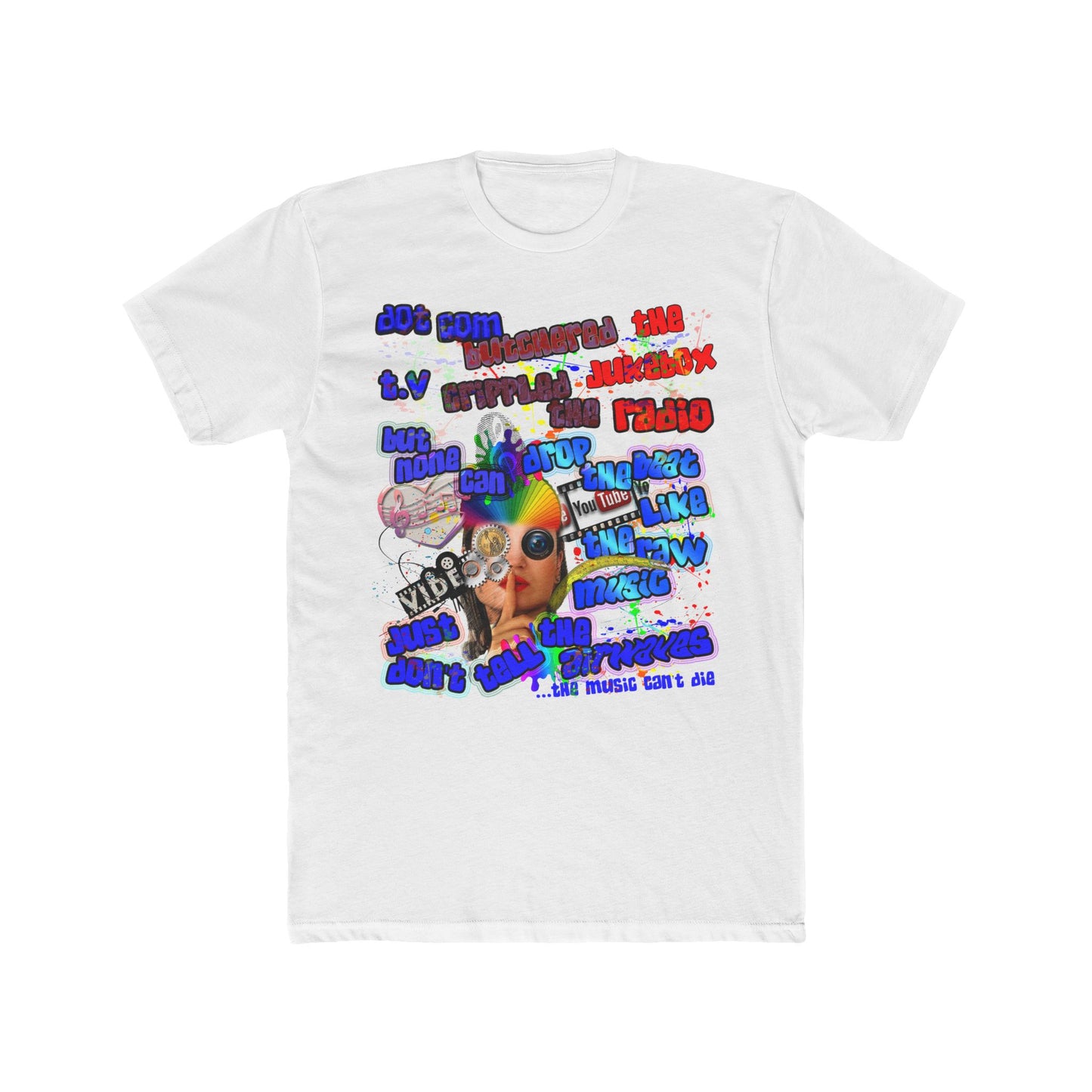 drop the beat - Men's Cotton Crew Tee