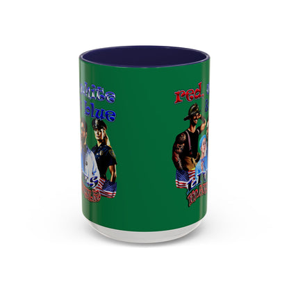 rw&b lives matter - Accent Mug (dark green)