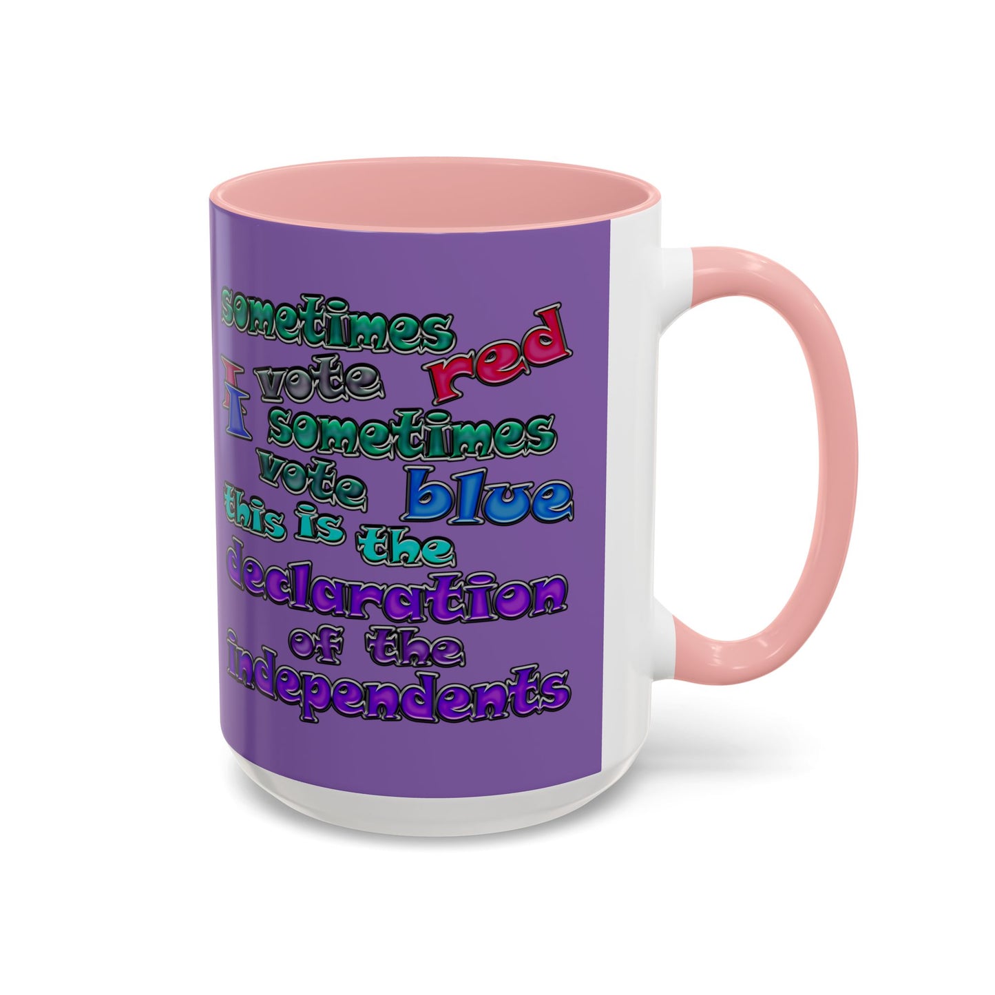declaration of the independents - Accent Mug (light purple)