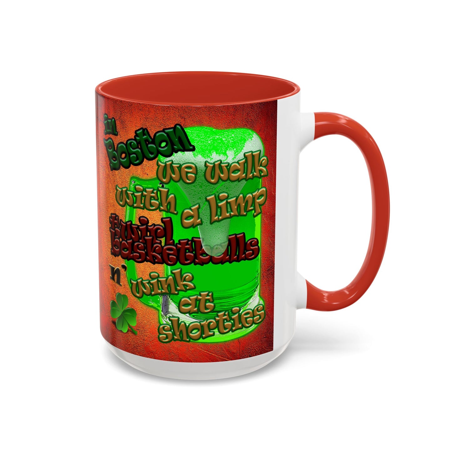 celtics logo - Accent Mug (burnt orange)