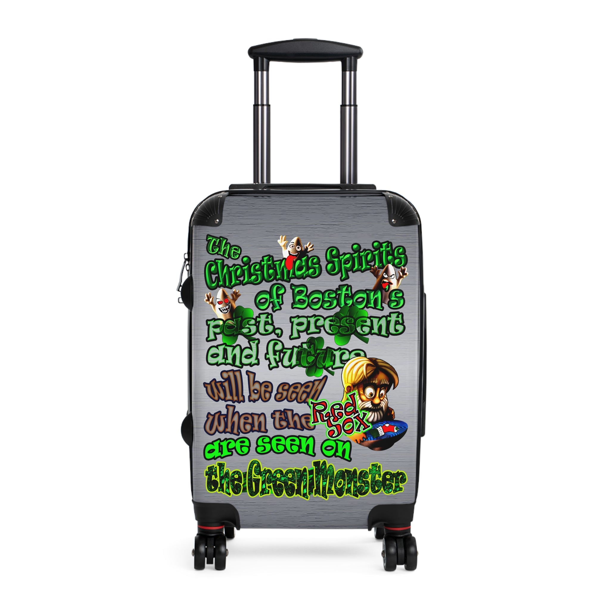 christmas spirits of boston - Suitcase (brushed nickel)