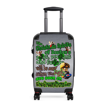 christmas spirits of boston - Suitcase (brushed nickel)