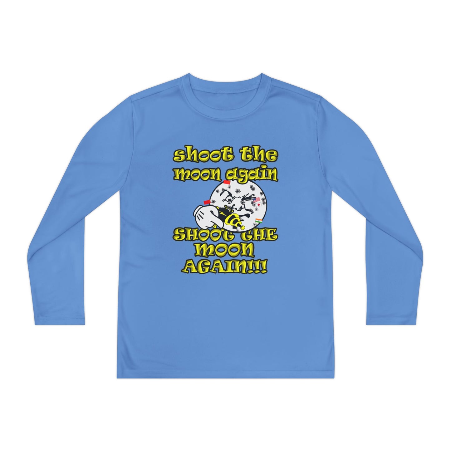 shoot the moon again - Youth Long Sleeve Competitor Tee