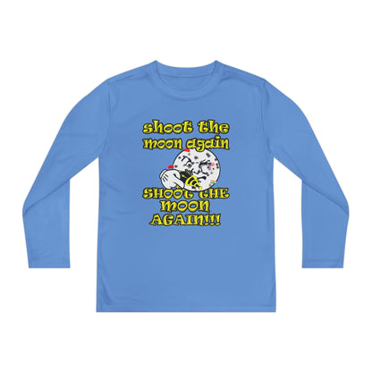 shoot the moon again - Youth Long Sleeve Competitor Tee