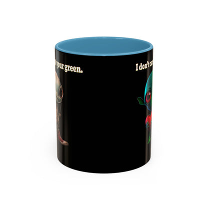 I don't care that your grey - Accent Mug (black)