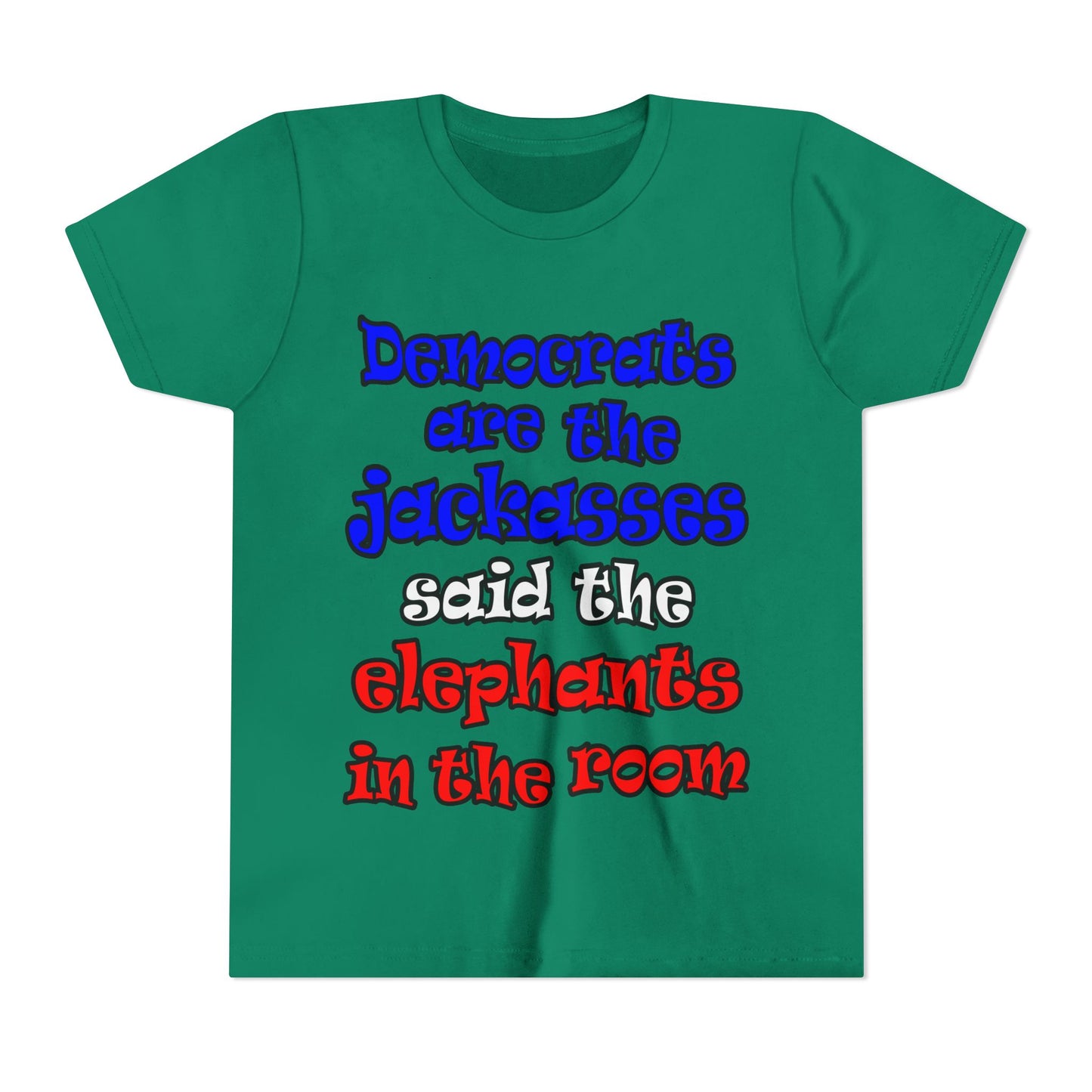 donkeys and elephants - Youth Short Sleeve Tee