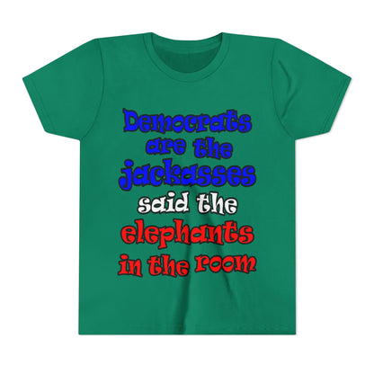 donkeys and elephants - Youth Short Sleeve Tee