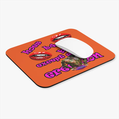 hoes b4 bros - Mouse Pad (Rectangle) (orange)