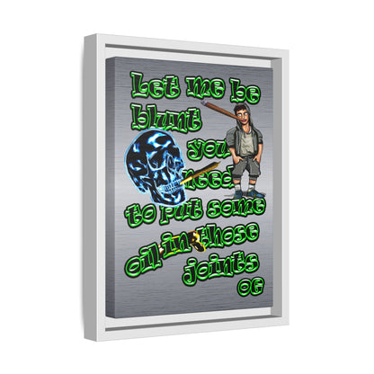 og - framed canvas art (brushed nickel)
