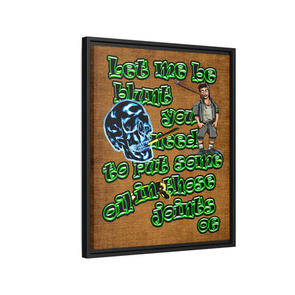 og - framed canvas art (brown papyrus)