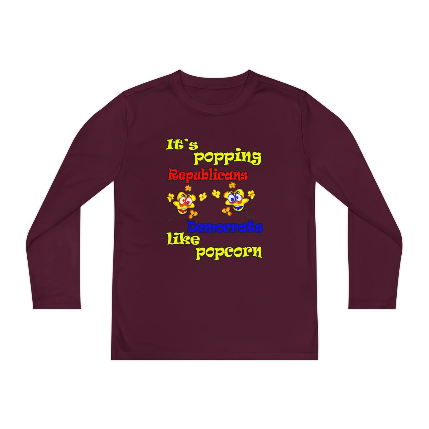 popping like popcorn - Youth Long Sleeve Competitor Tee