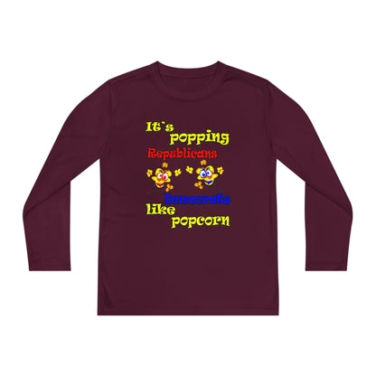 popping like popcorn - Youth Long Sleeve Competitor Tee