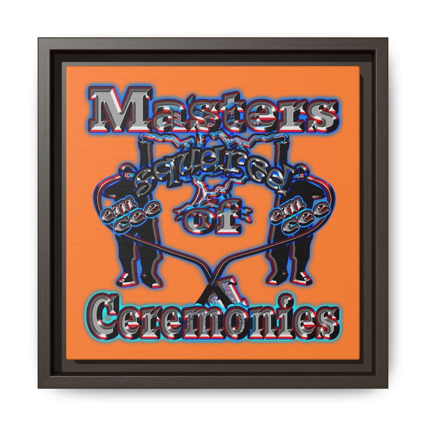 em cee squared - framed canvas art (crusta)