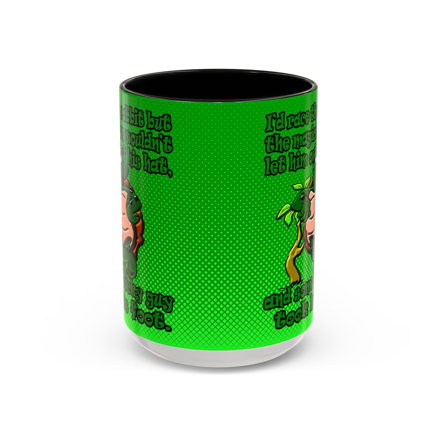 turtle race - Accent Mug (logo green)