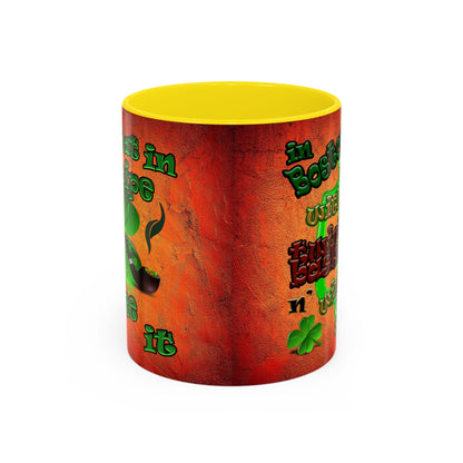 celtics logo - Accent Mug (burnt orange)
