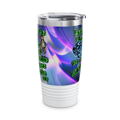 og - Ringneck Tumbler, 20oz (grey-pink wave)