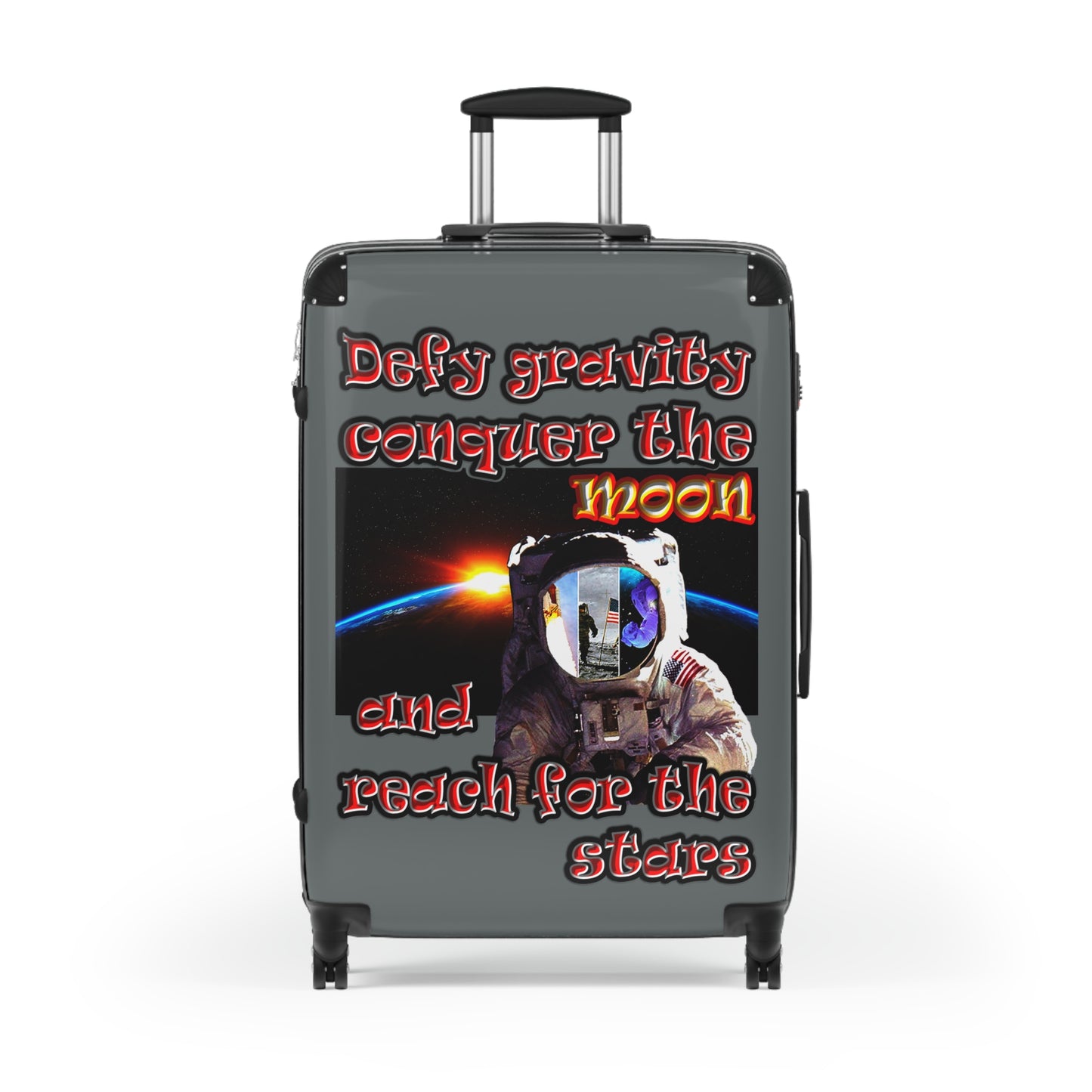 defy conquer reach - Suitcase (dark grey)