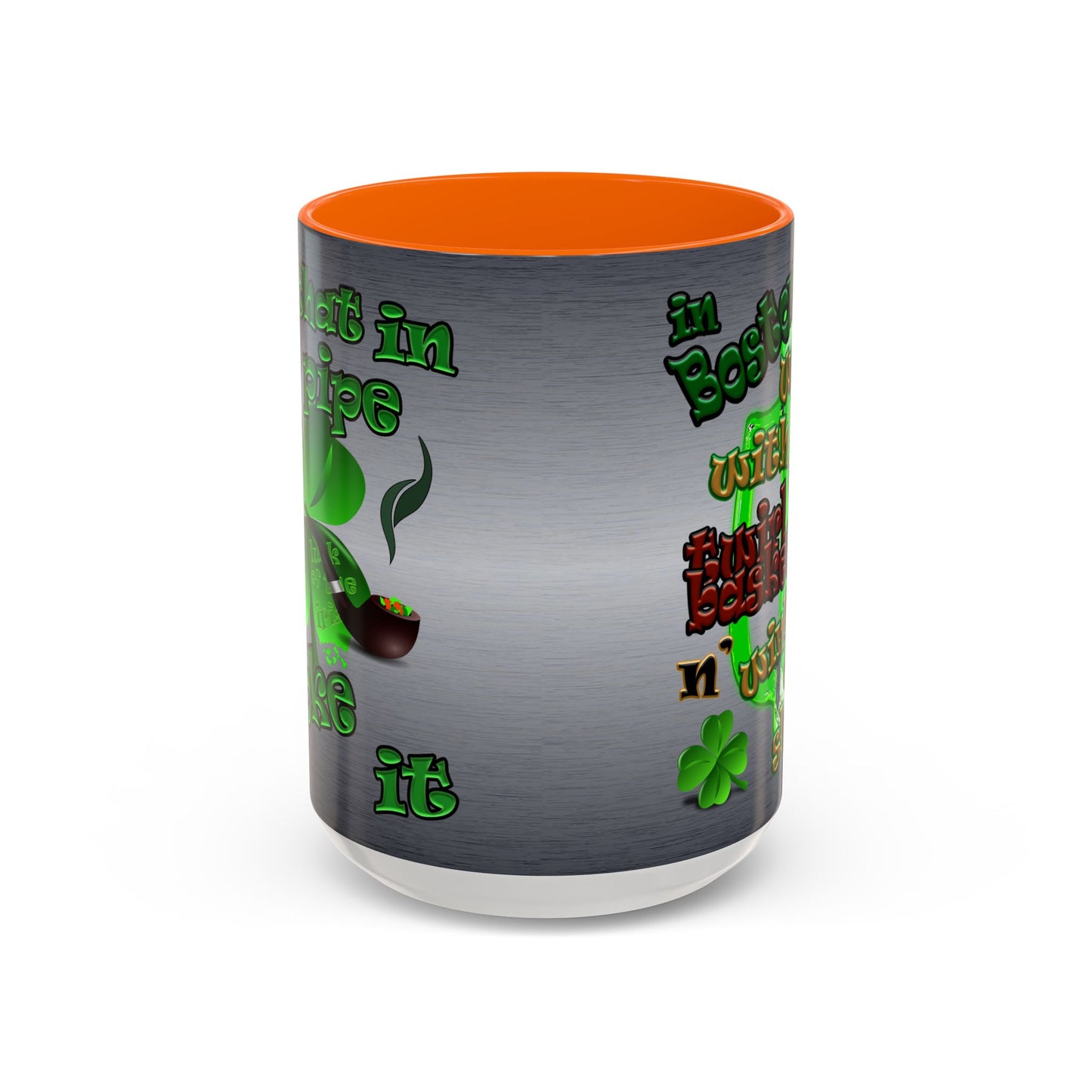 celtics logo - Accent Mug (brushed nickel)