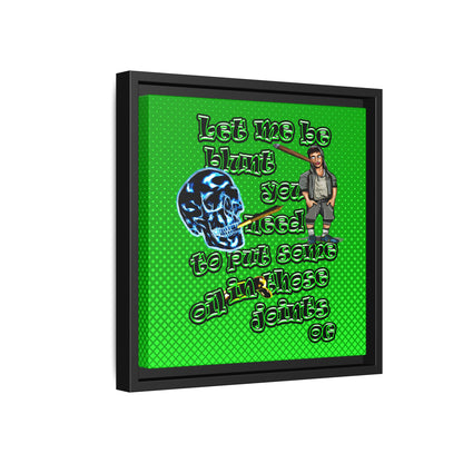 og - framed canvas art (logo green)