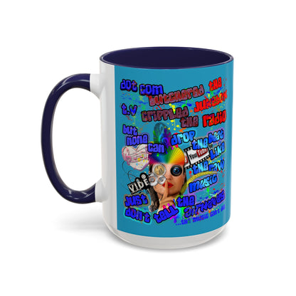 drop the beat - Accent Mug (turquoise)
