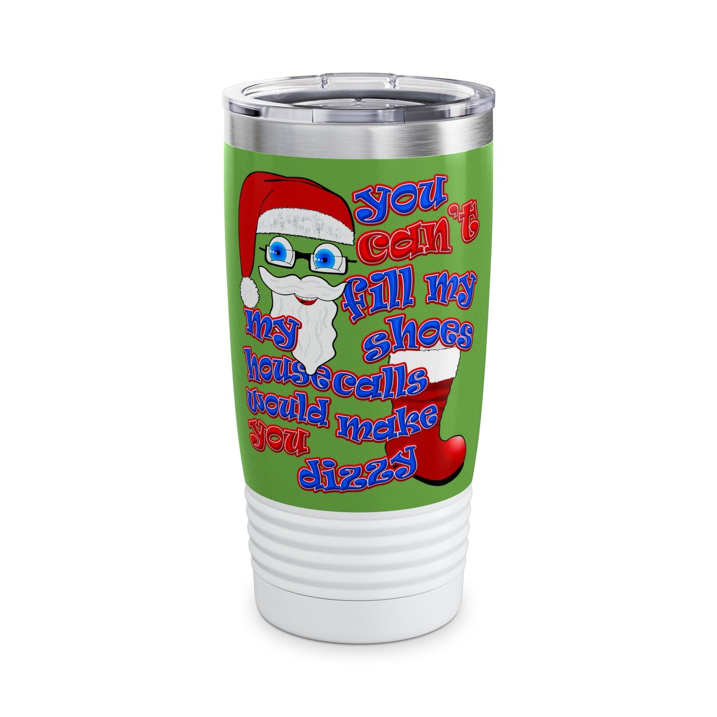 santa's shoes - Ringneck Tumbler, 20oz (green)