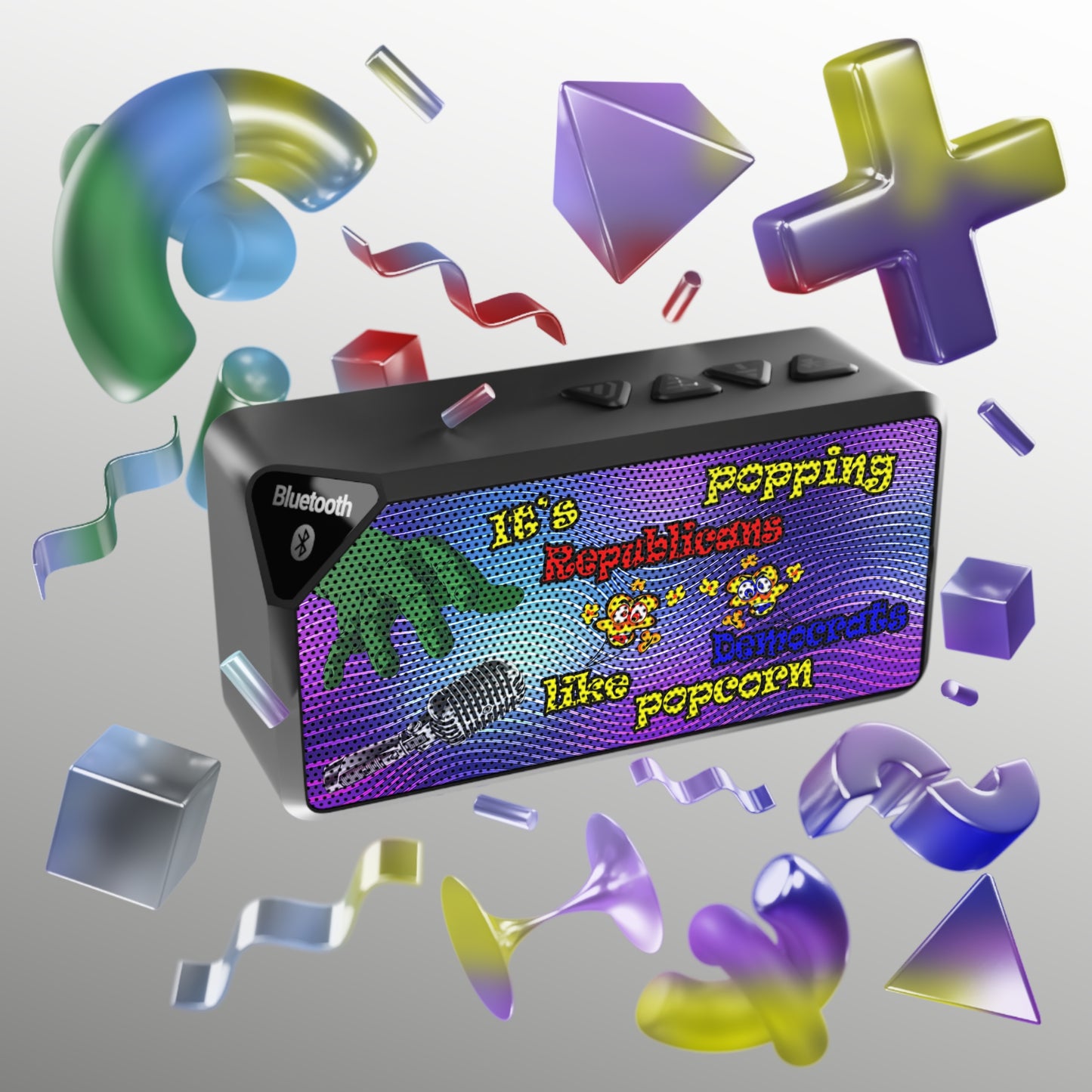 popping like popcorn - Jabba Bluetooth Speaker (purple wave)