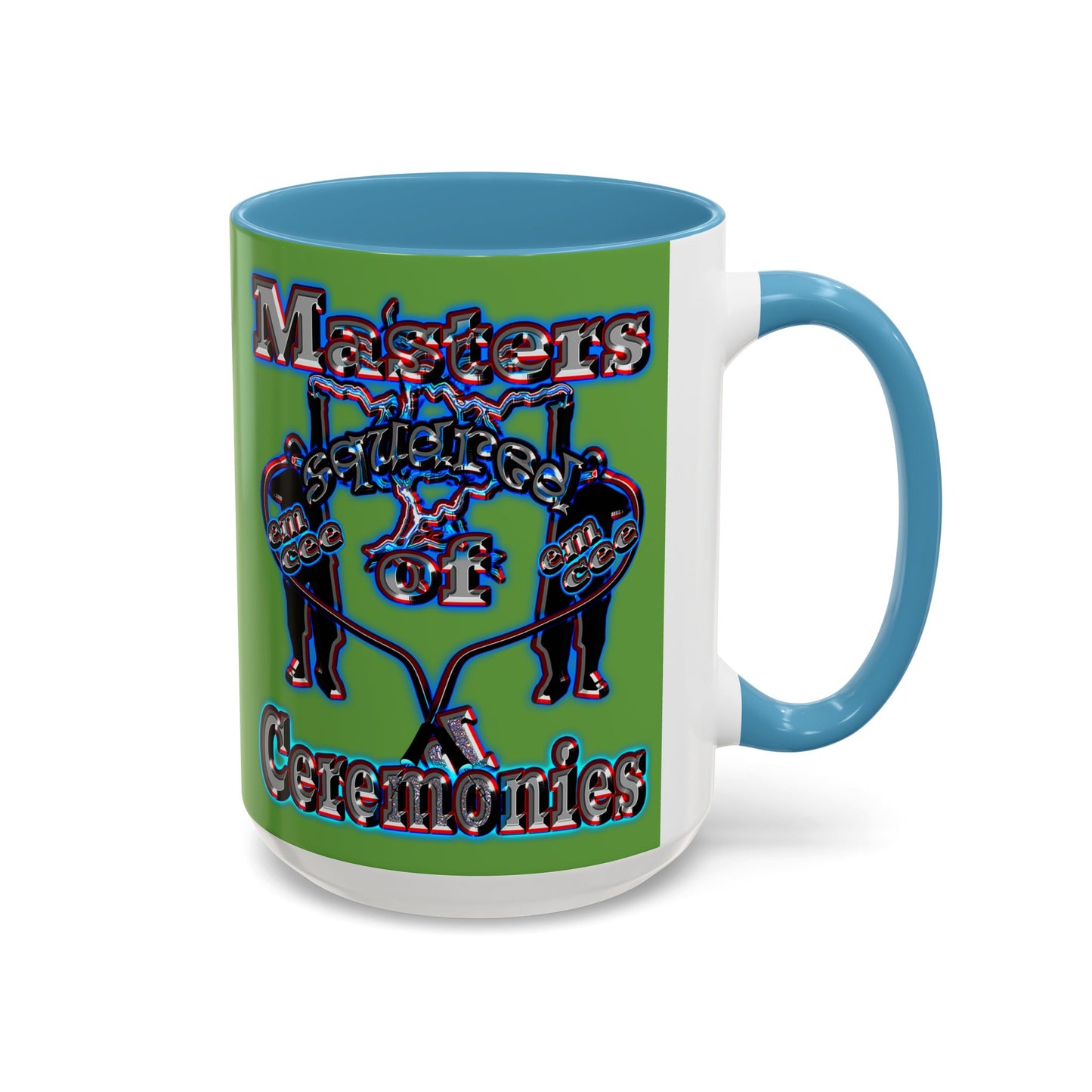 em cee squared - Accent Mug (green)