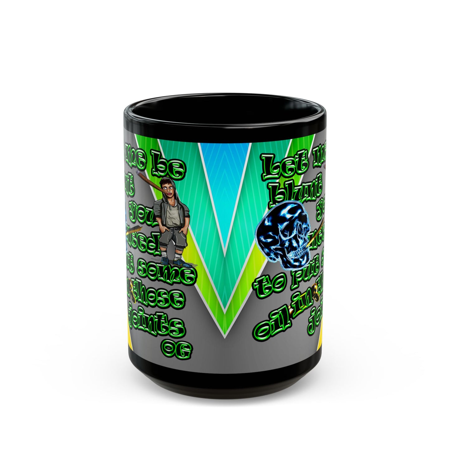 og - Black Mug (rainbow split)