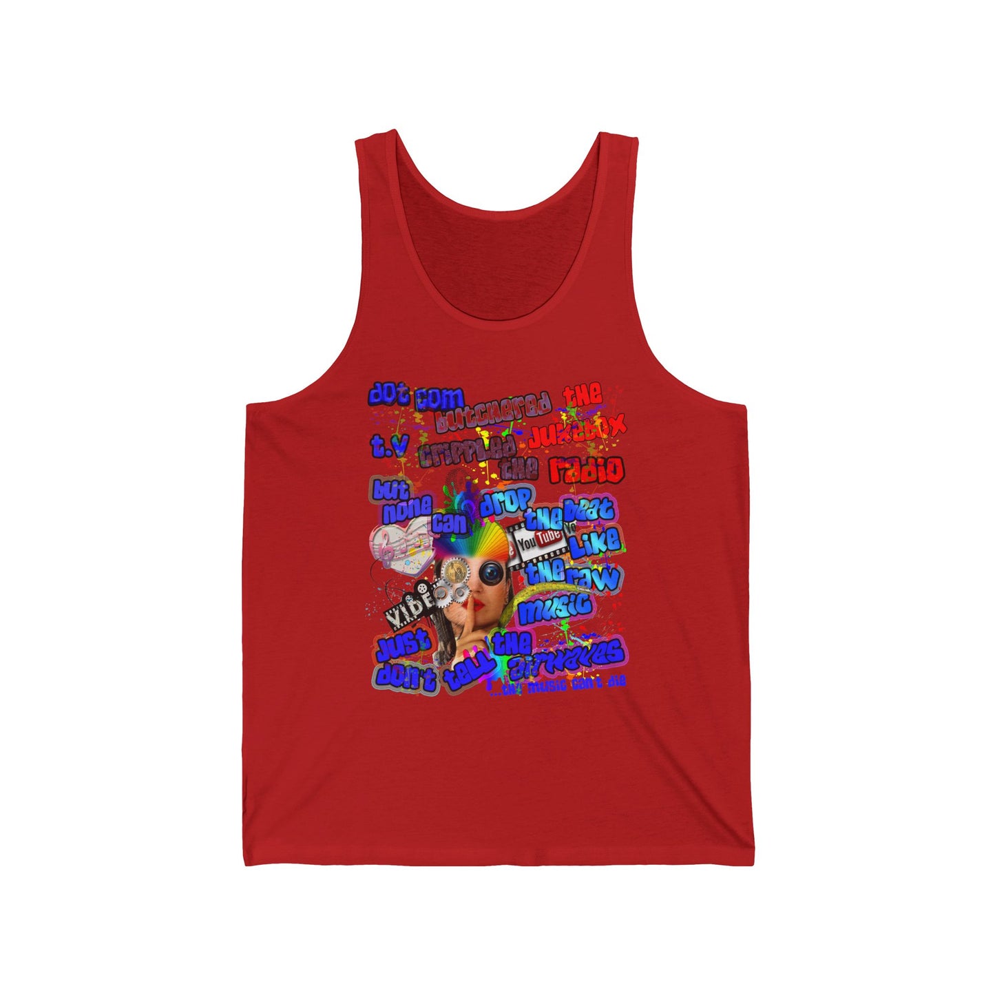 drop the beat - Unisex Jersey Tank