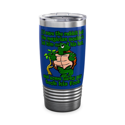turtle race - Ringneck Tumbler, 20oz (dark blue)