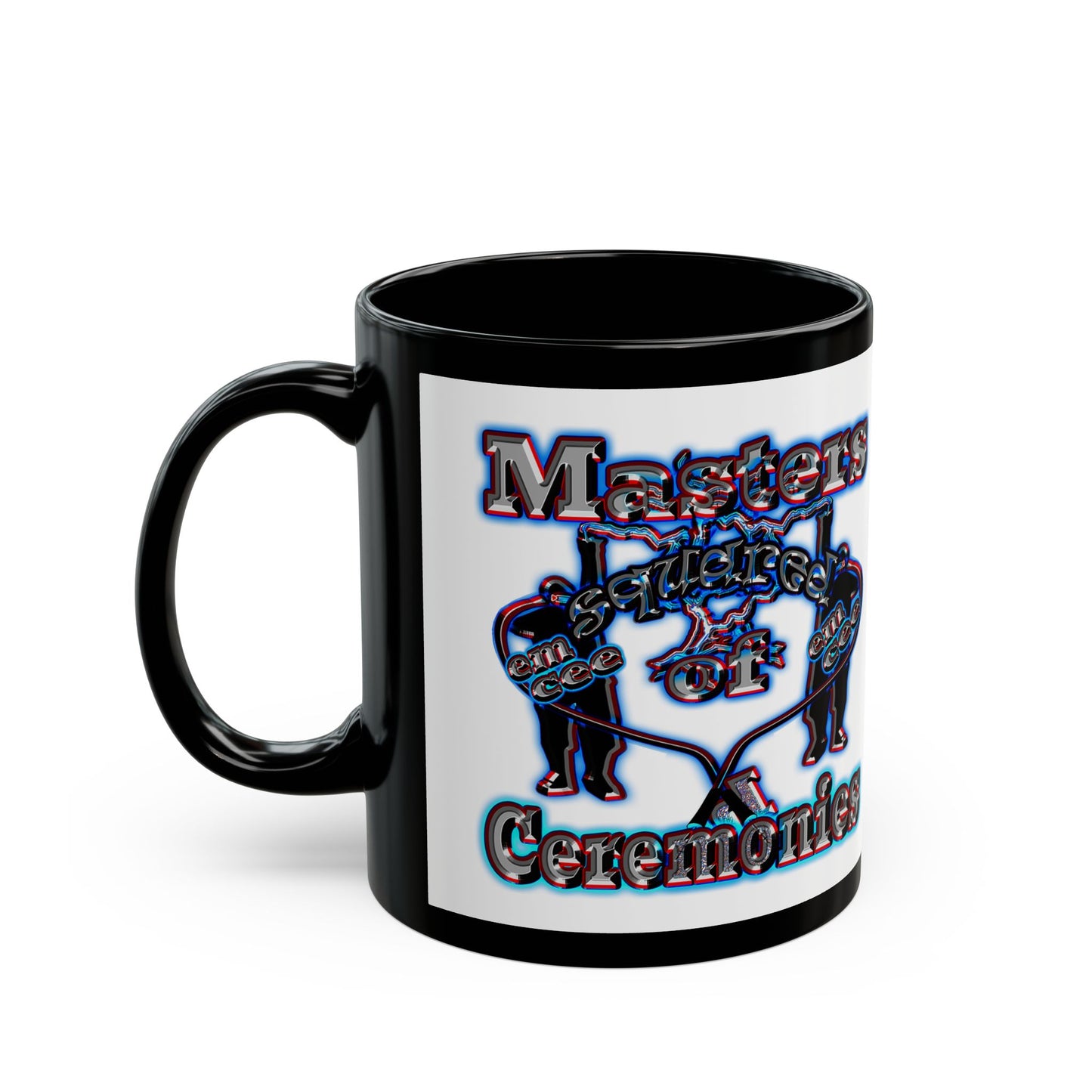 em cee squared - Black Mug (white)