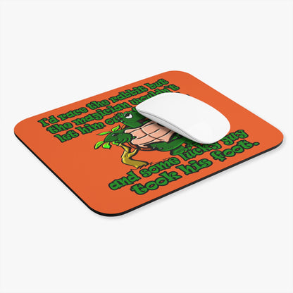 turtle race - Mouse Pad (Rectangle) (orange)