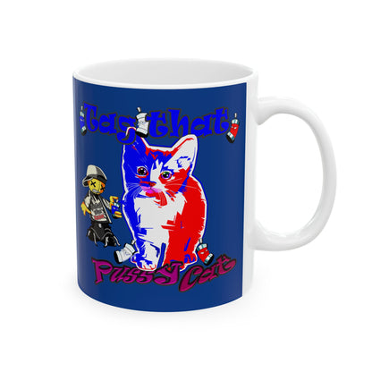 tag that - White Mug (dark blue)
