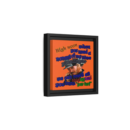 high noon - framed canvas art (orange)