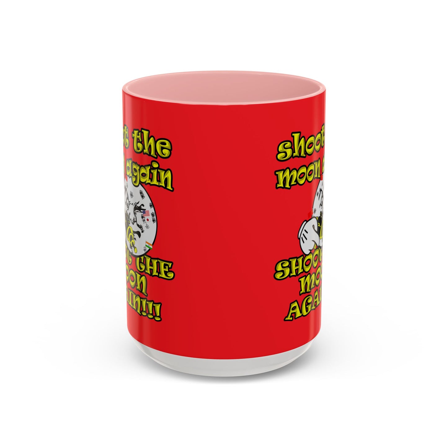 shoot the moon again - Accent Mug (red)