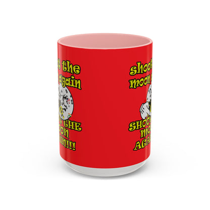 shoot the moon again - Accent Mug (red)