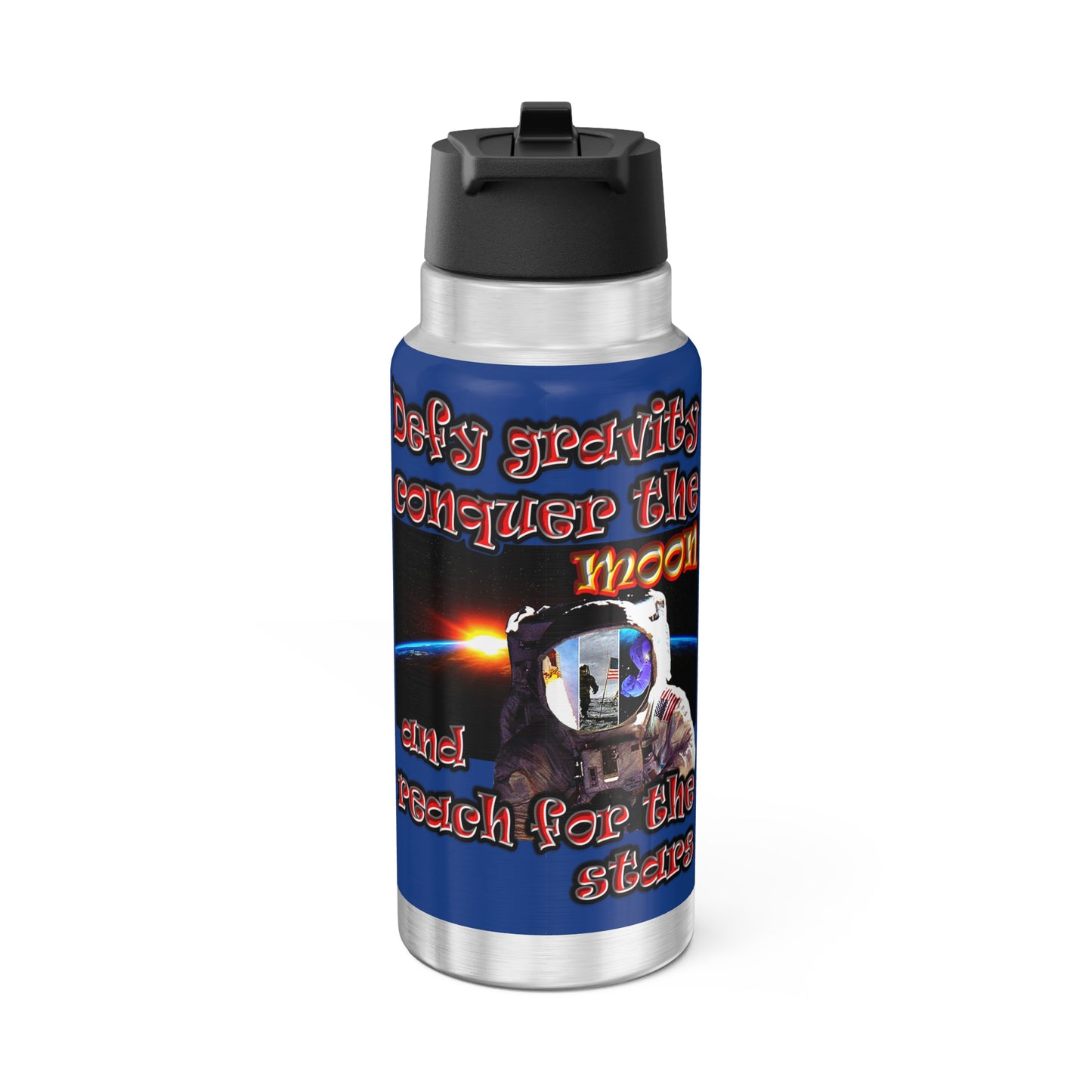 defy conquer reach - Gator Tumbler, 32oz (dark blue)